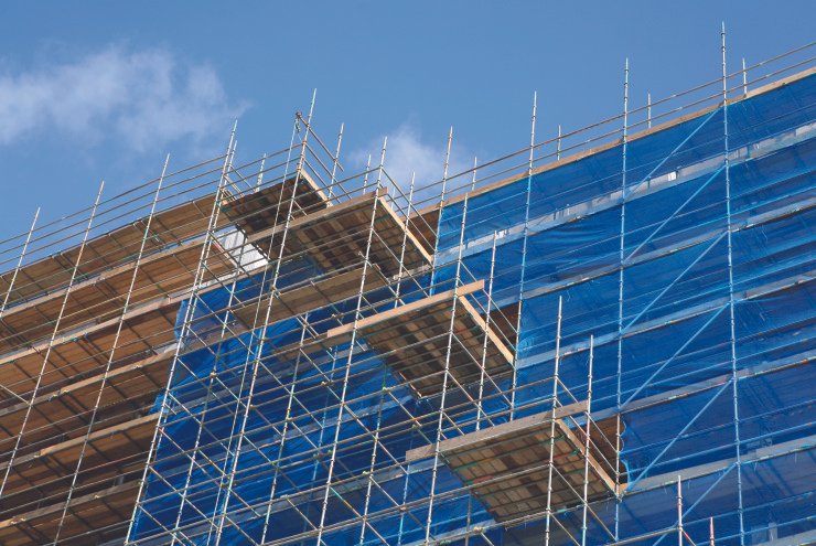 Construction-site-with-scaffolding